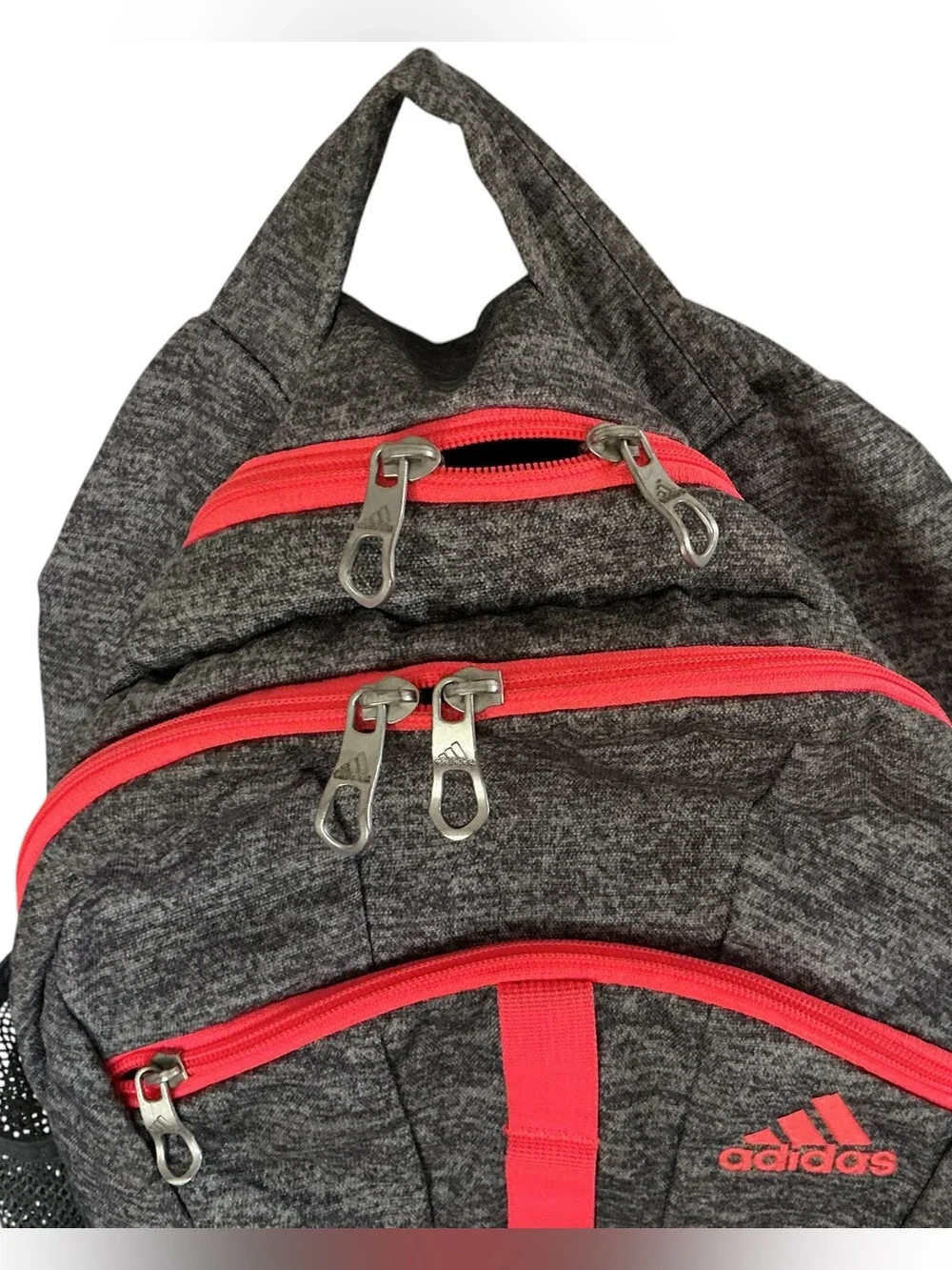 Adidas unisex Charcoal Grey/ Red Backpack
